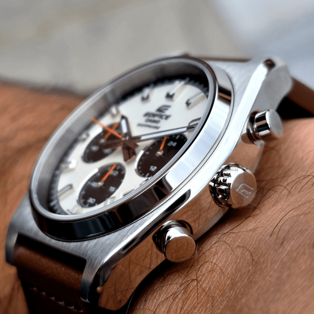 RELOJ CASIO EDIFICE EFB-730L-7AVUDF PLATEADO CRONÓGRAFO3