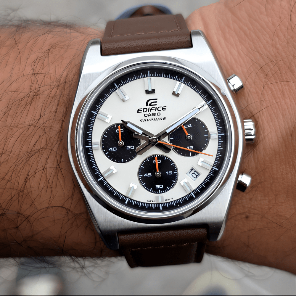 RELOJ CASIO EDIFICE EFB-730L-7AVUDF PLATEADO CRONÓGRAFO2