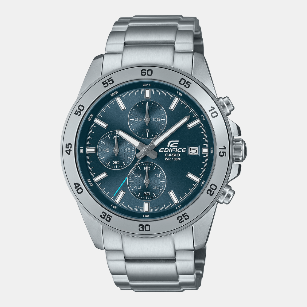 Reloj Casio Edifice  EFR-526D-2AV Acero Dial Azul Análogo Plateado Hombre1