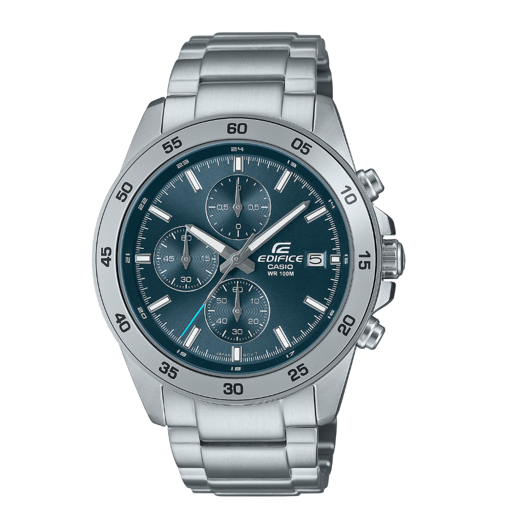 Reloj Casio Edifice  EFR-526D-2AV Acero Dial Azul Análogo Plateado Hombre6
