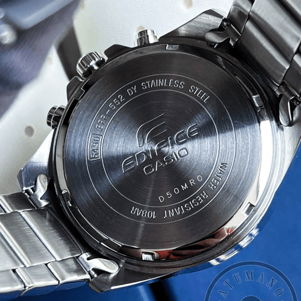 Reloj Casio Edifice EFR-552D-1A3VUDF Acero Análogo 3 Esferas Plateado Hombre6