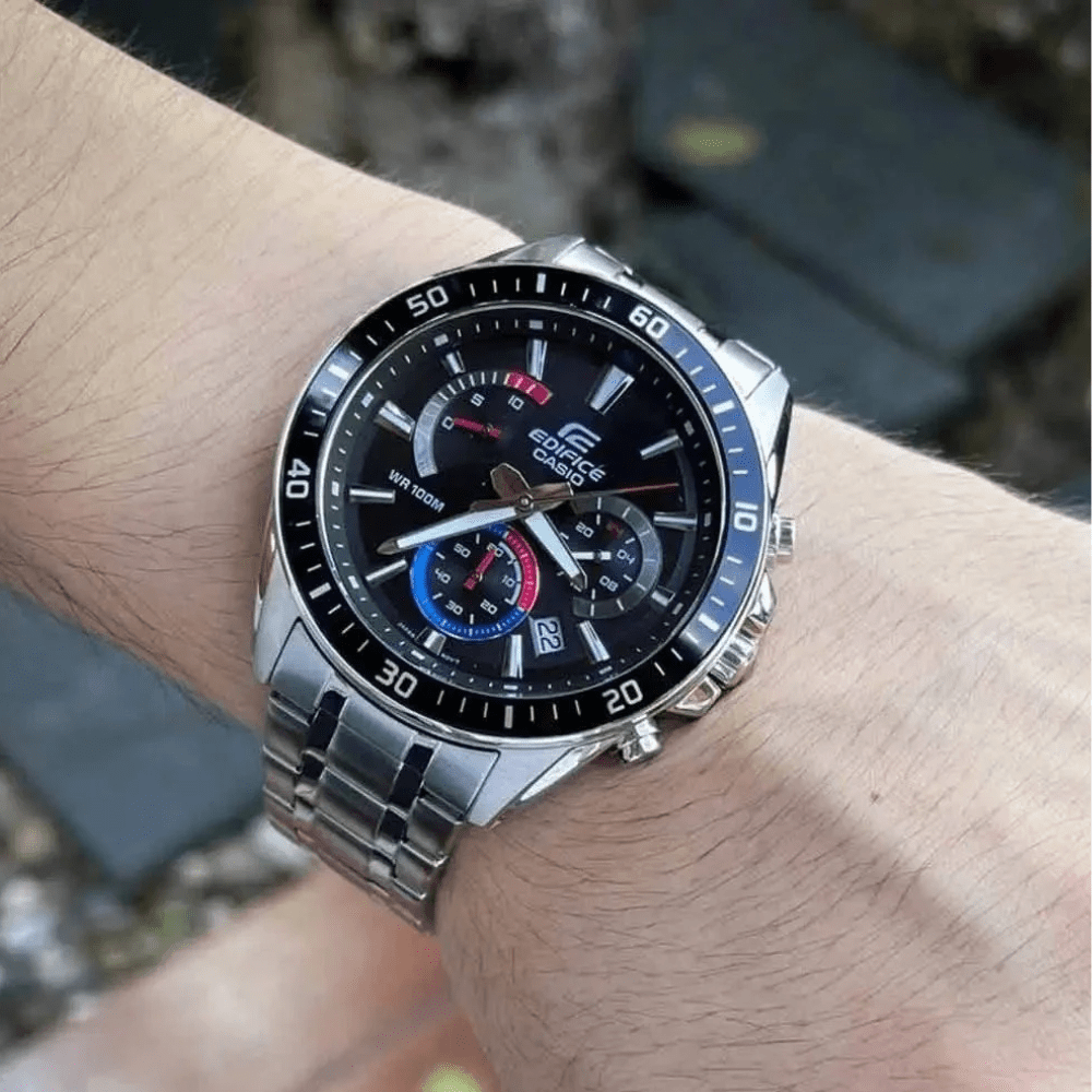 Reloj Casio Edifice EFR-552D-1A3VUDF Acero Análogo 3 Esferas Plateado Hombre2