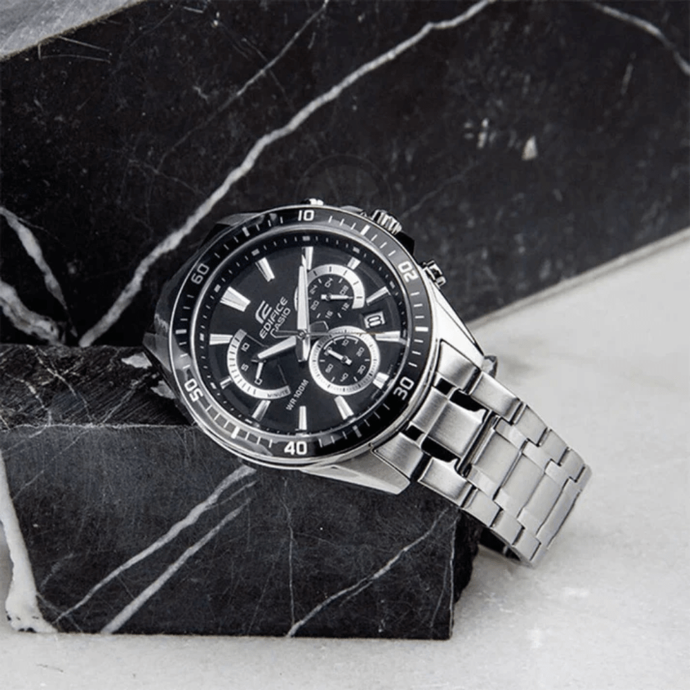 Reloj Casio Edifice EFR-552D-1AVUDF Acero Análogo 3 Esferas Plateado Hombre4