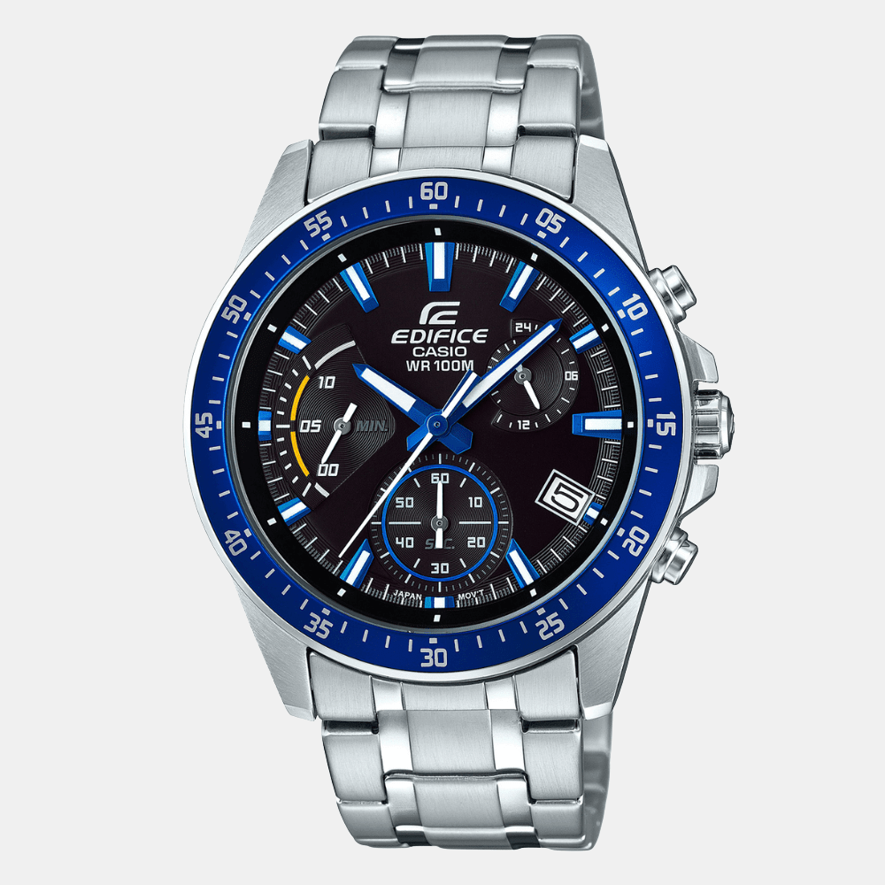 Reloj Casio Edifice EFV-540D-1A2VUDF Cronógrafo Análogo Plateado Hombre1