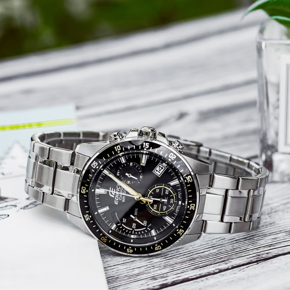 Reloj Casio Edifice EFV-540D-1A9VUDF Cronógrafo Análogo Plateado Hombre2