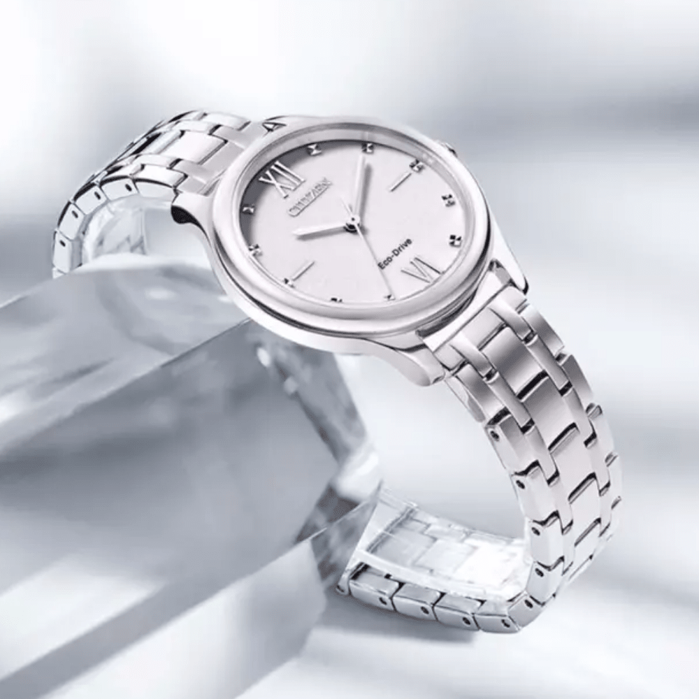 Reloj Citizen Eco-Drive EM0500-73A Plateado Dial Blanco Acero Mujer3