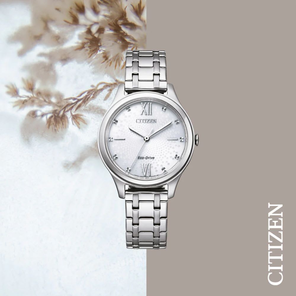 Reloj Citizen Eco-Drive EM0500-73A Plateado Dial Blanco Acero Mujer6