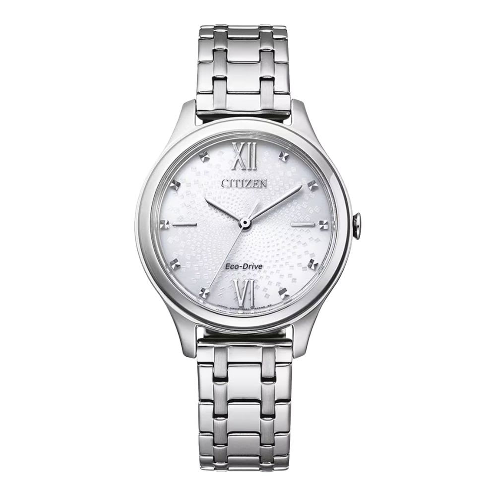 Reloj Citizen Eco-Drive EM0500-73A Plateado Dial Blanco Acero Mujer7