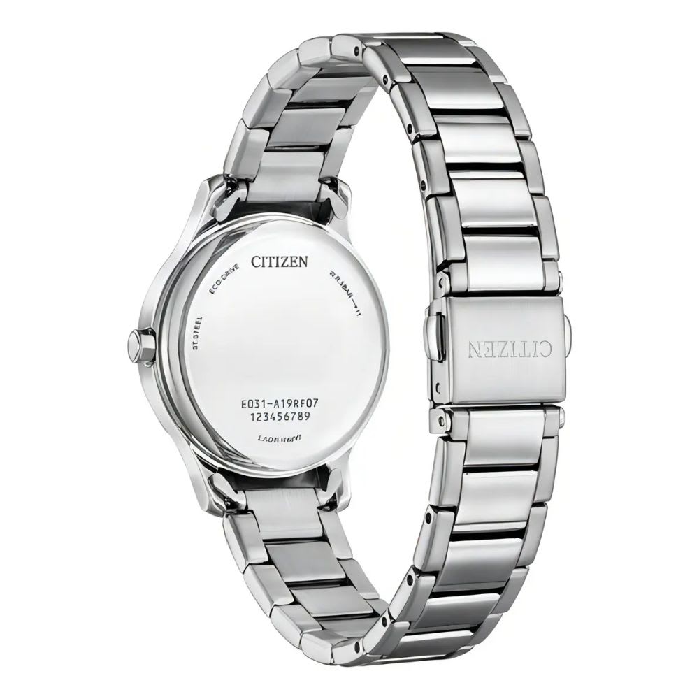 Reloj Citizen Eco-Drive EM0899-72L Plateado Dial Azul Noche Acero Mujer5
