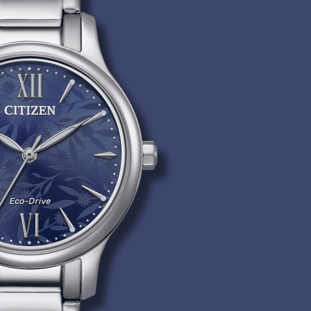 Reloj Citizen Eco-Drive EM0899-72L Plateado Dial Azul Noche Acero Mujer4