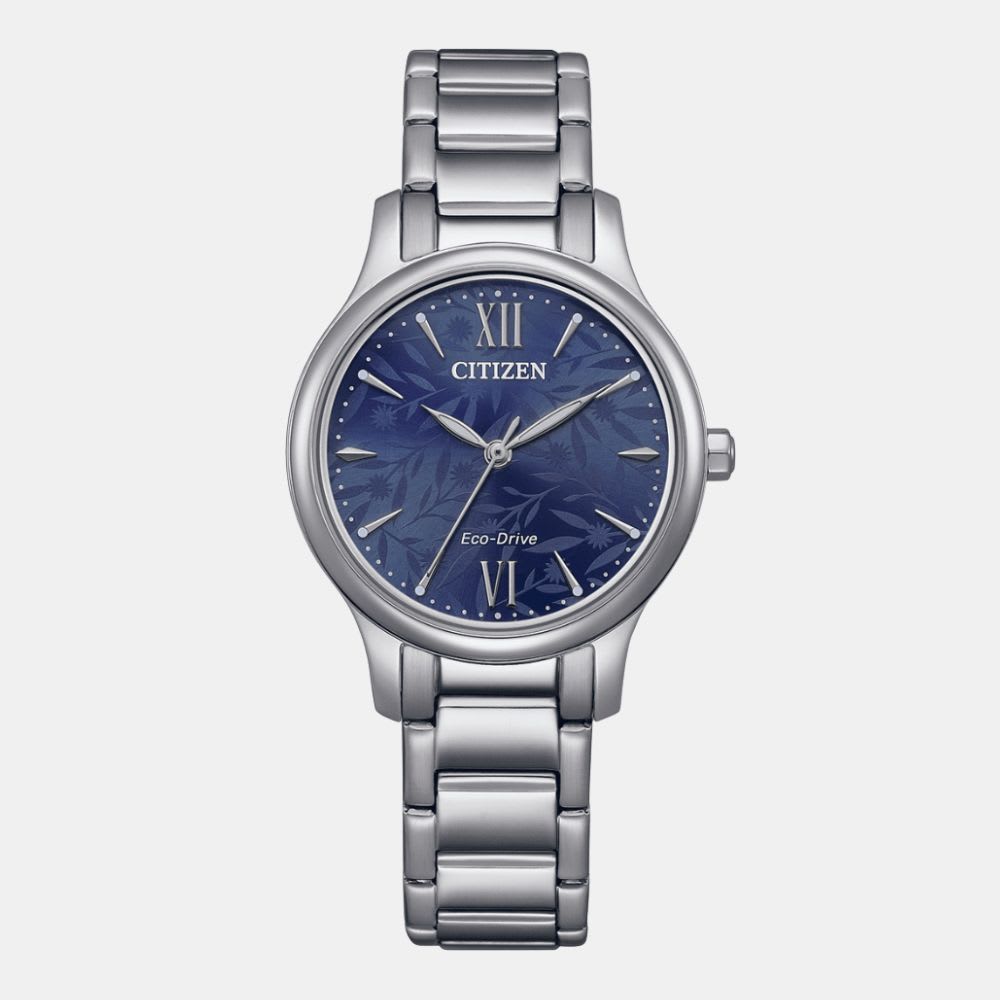 Reloj Citizen Eco-Drive EM0899-72L Plateado Dial Azul Noche Acero Mujer1