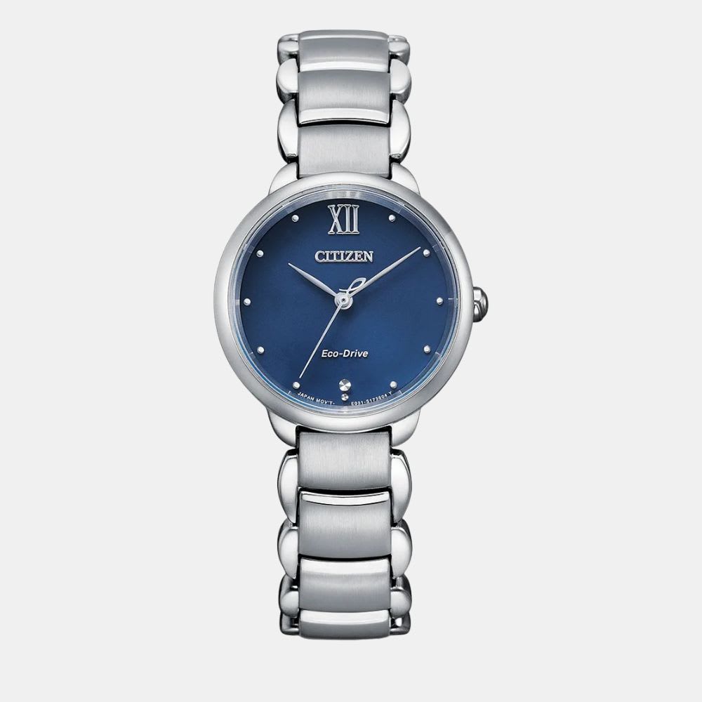 Reloj Citizen Eco-Drive EM0920-86L Plateado Acero Dial Azul Mujer1