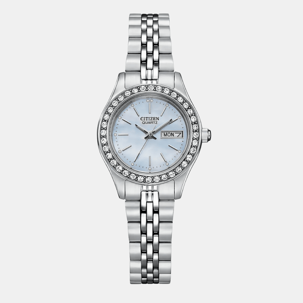 Reloj Citizen Quartz EQ0530-51N Plateado Acero Dial Perlado Mujer1