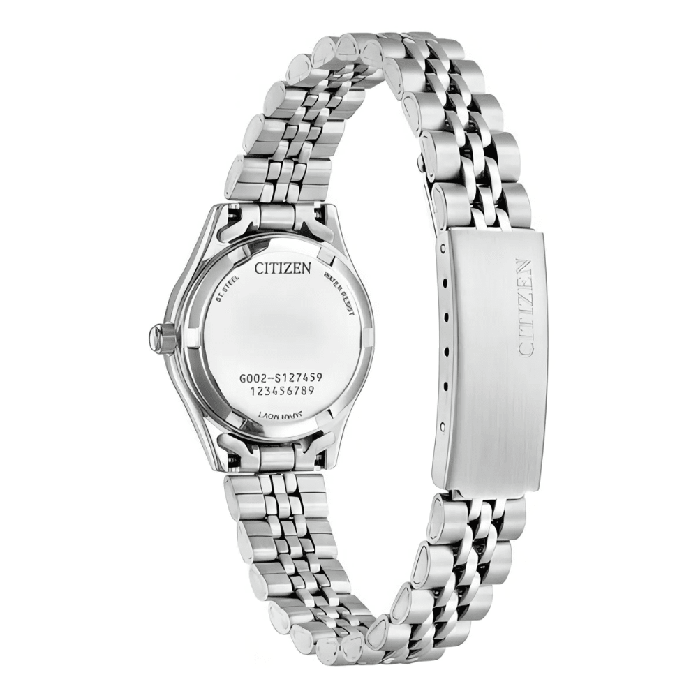 Reloj Citizen Quartz EQ0530-51N Plateado Acero Dial Perlado Mujer5