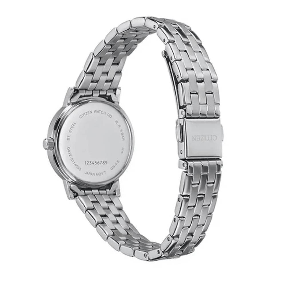 Reloj Citizen Quartz EU6090-54A Plateado Dial Blanco Acero Mujer3