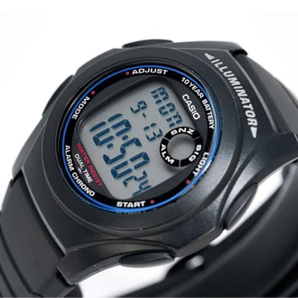 Reloj Casio Vintage F-200W-1ADF Digital Resina Negro Unisex5