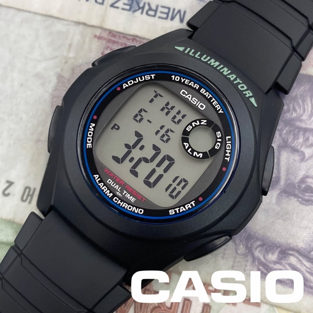 Reloj Casio Vintage F-200W-1ADF Digital Resina Negro Unisex4