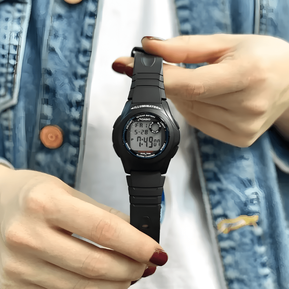 RELOJ CASIO F-200W-1ADF VINTAGE NEGRO2