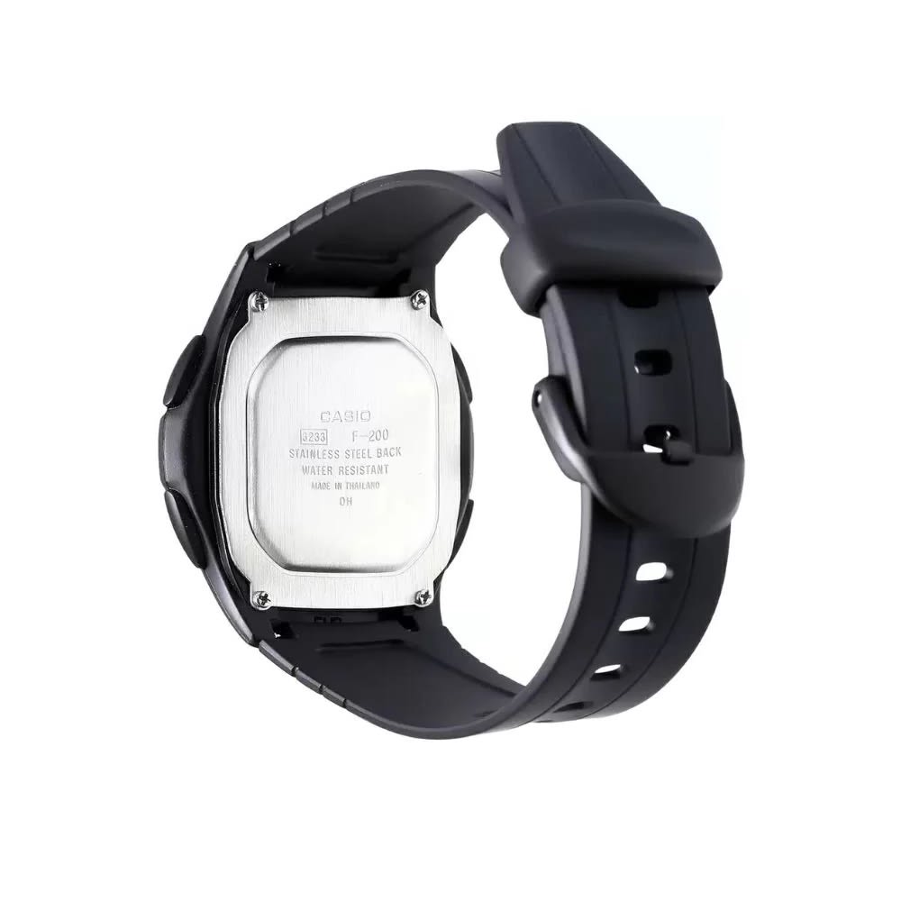 Reloj Casio Vintage F-200W-9ADF Digital Resina Negro Unisex8