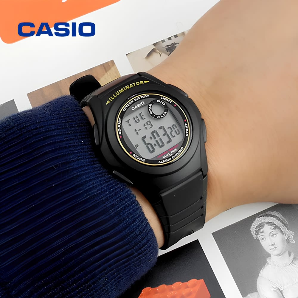 Reloj Casio Vintage F-200W-9ADF Digital Resina Negro Unisex2