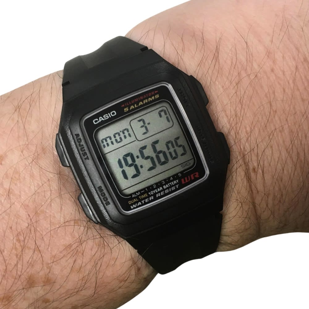 Reloj Casio Vintage F-201WA-1ADF Digital Resina Negro Unisex3