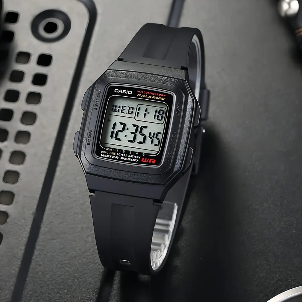 Reloj Casio Vintage F-201WA-1ADF Digital Resina Negro Unisex4