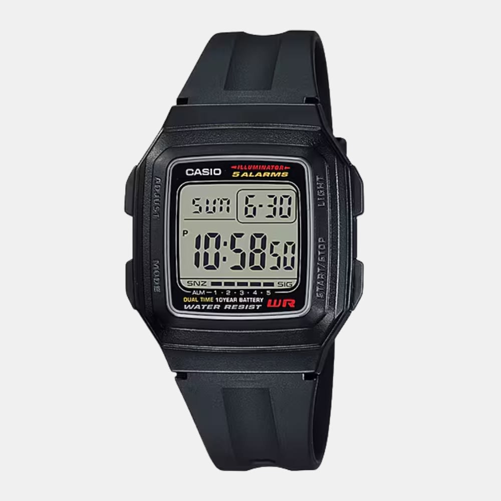Reloj Casio Vintage F-201WA-1ADF Digital Resina Negro Unisex1