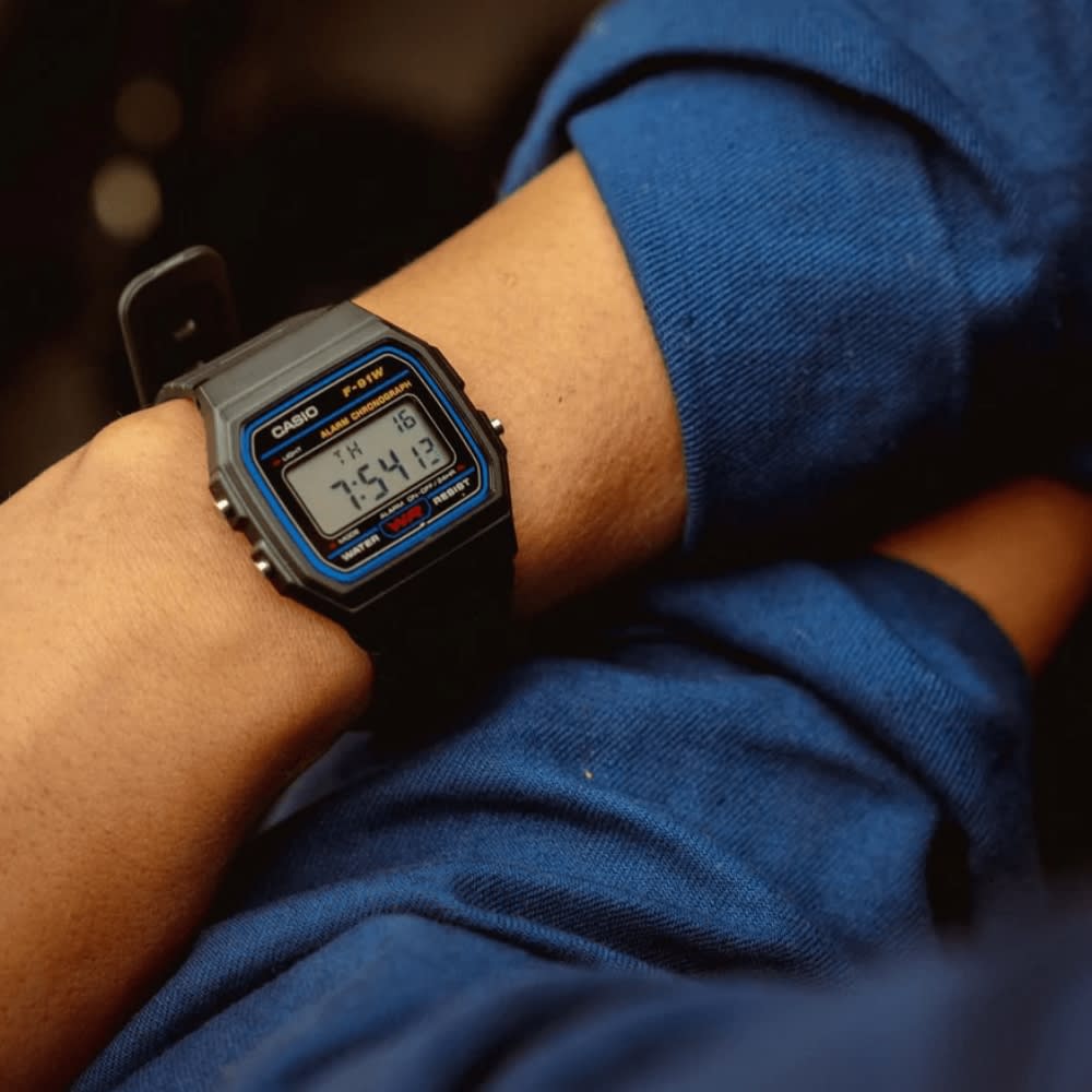 Reloj Casio Vintage F-91W-1DG Digital Clásico Negro Unisex3