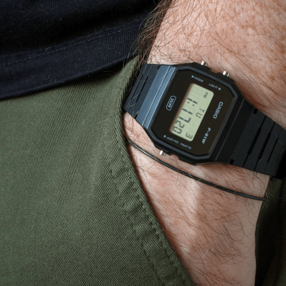 Reloj Casio Vintage F-91WB-1ADF Digital Clásico Negro Unisex2