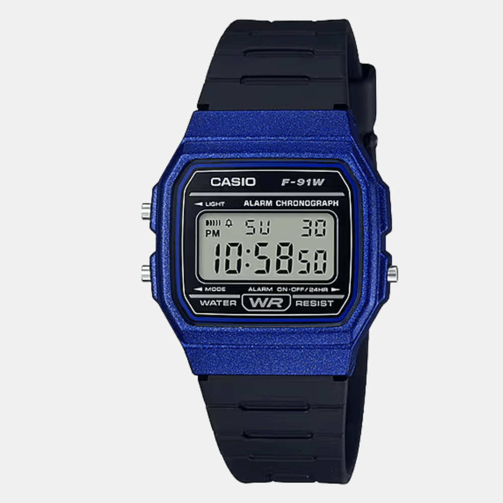 Reloj Casio Vintage F-91WM-2ADF Digital Clásico Azul Unisex1