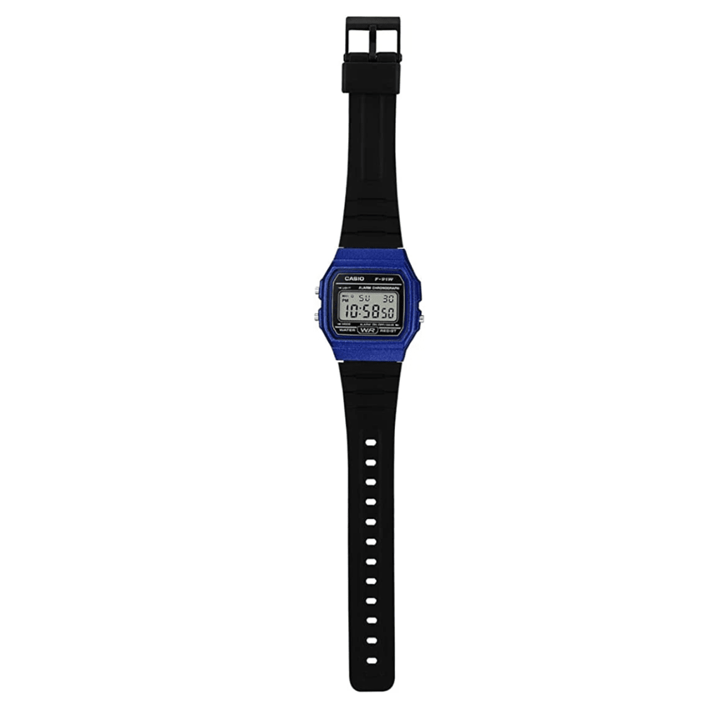 Reloj Casio Vintage F-91WM-2ADF Digital Clásico Azul Unisex4