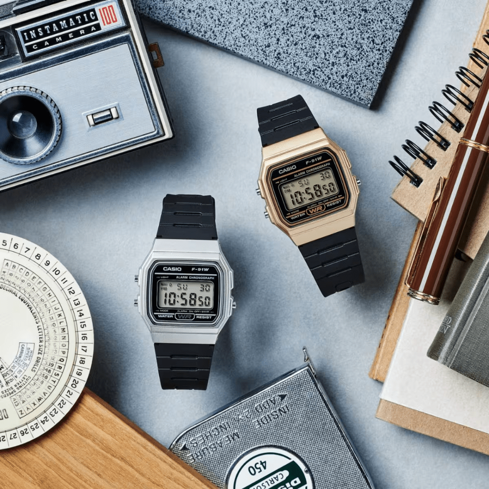 Reloj Casio Vintage F-91WM-7ADF Digital Clásico Plateado Unisex3
