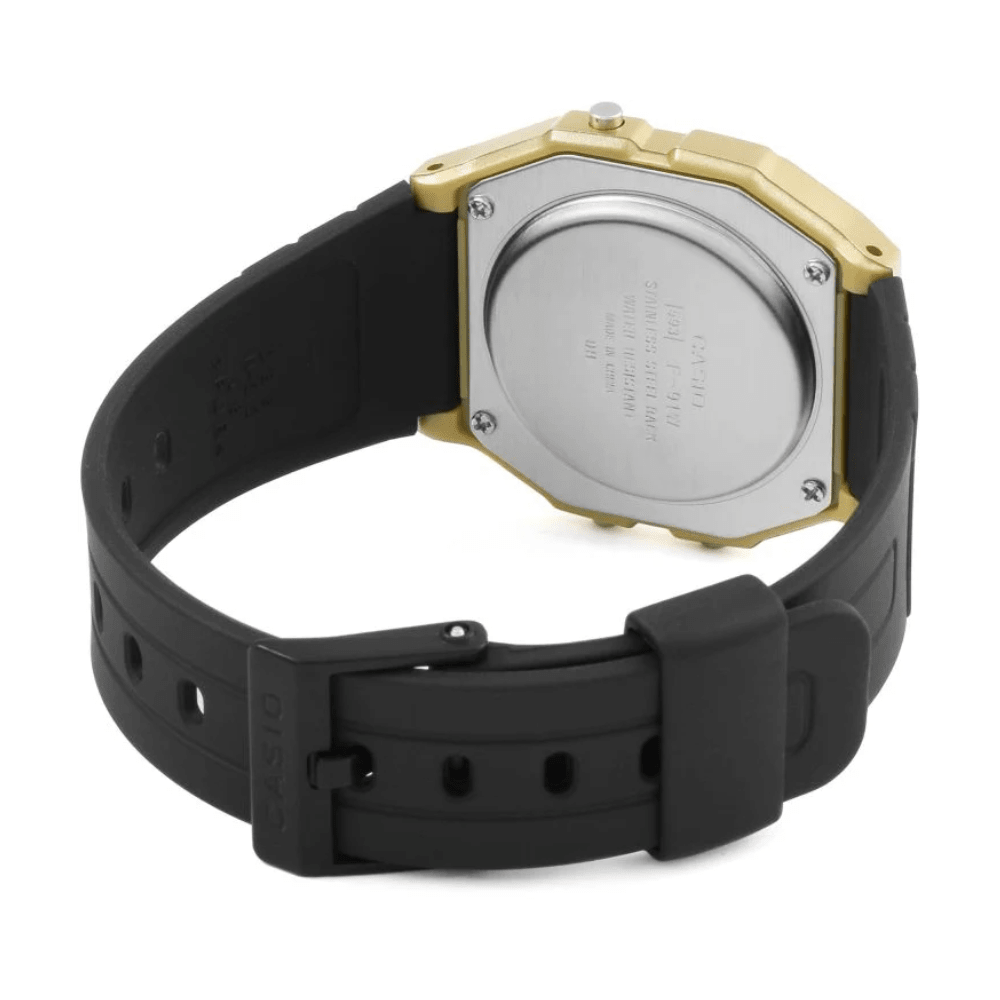 Reloj Casio Vintage F-91WM-9ADF Digital Clásico Dorado Unisex5