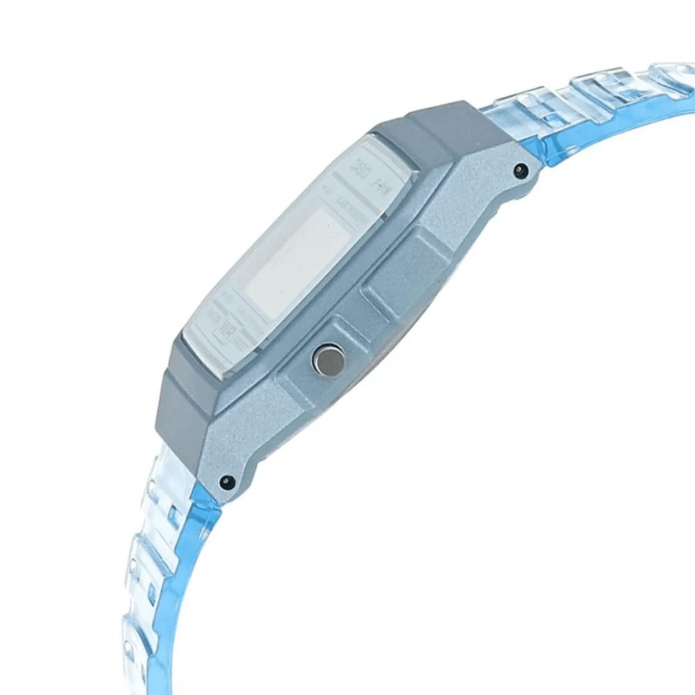 Reloj Casio Vintage F-91WS-2DF Digital Clásico Celeste Transparente Unisex5