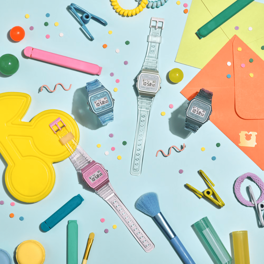 RELOJ CASIO F-91WS-8DF GRIS TRANSPARENTE UNISEX4