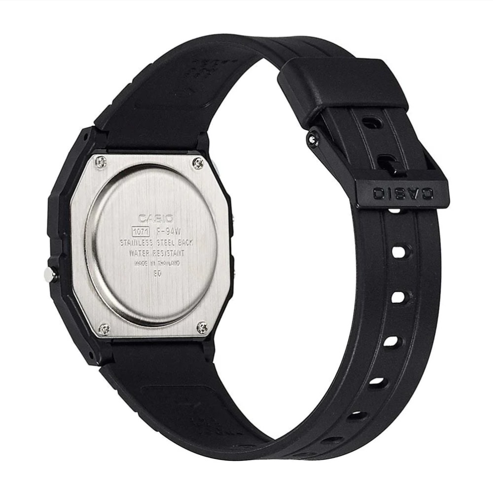 Reloj Casio Vintage F-94WA-9DG Digital Negro Amarillo Unisex8