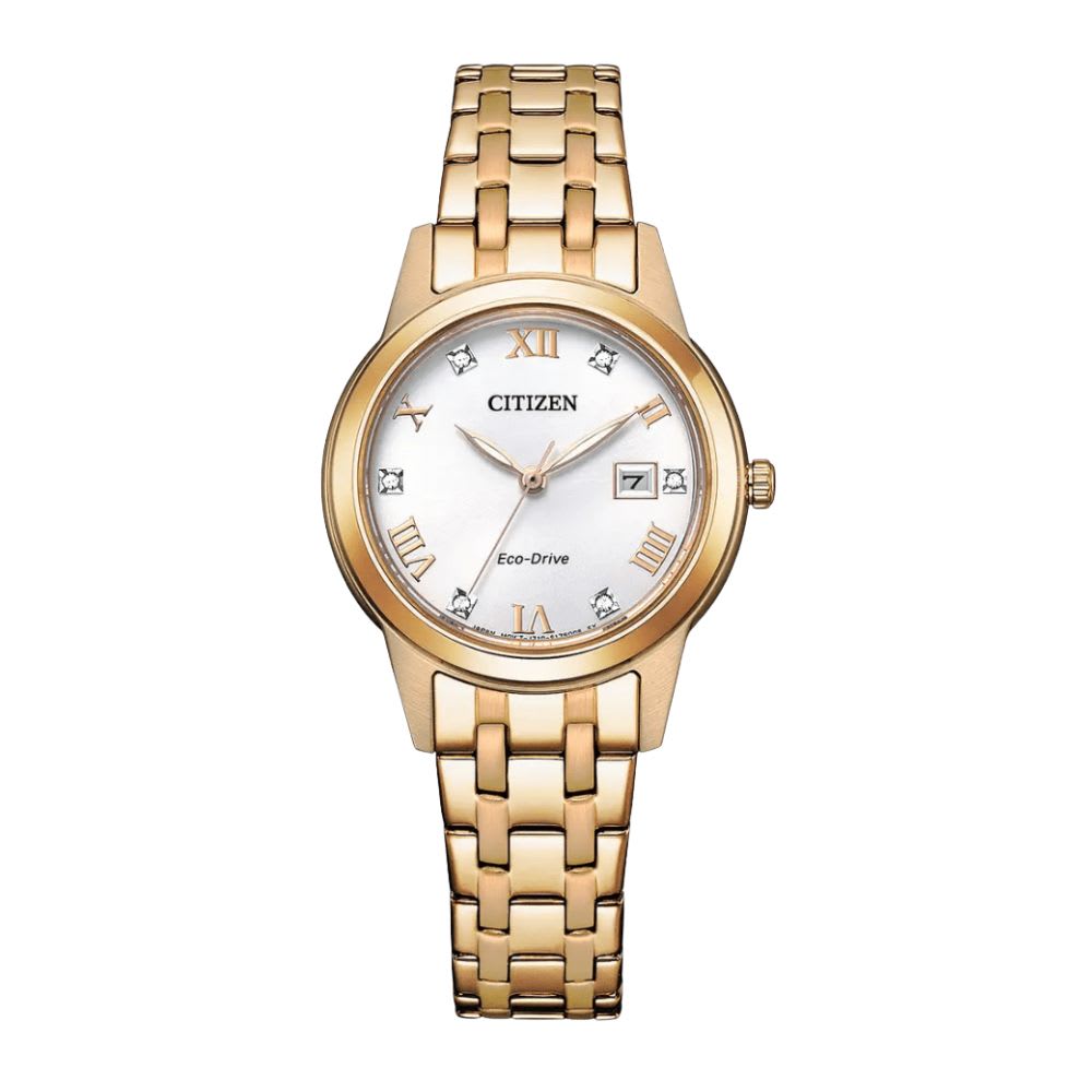 Reloj Citizen Eco-Drive FE1243-83A Dorado Acero Mujer6