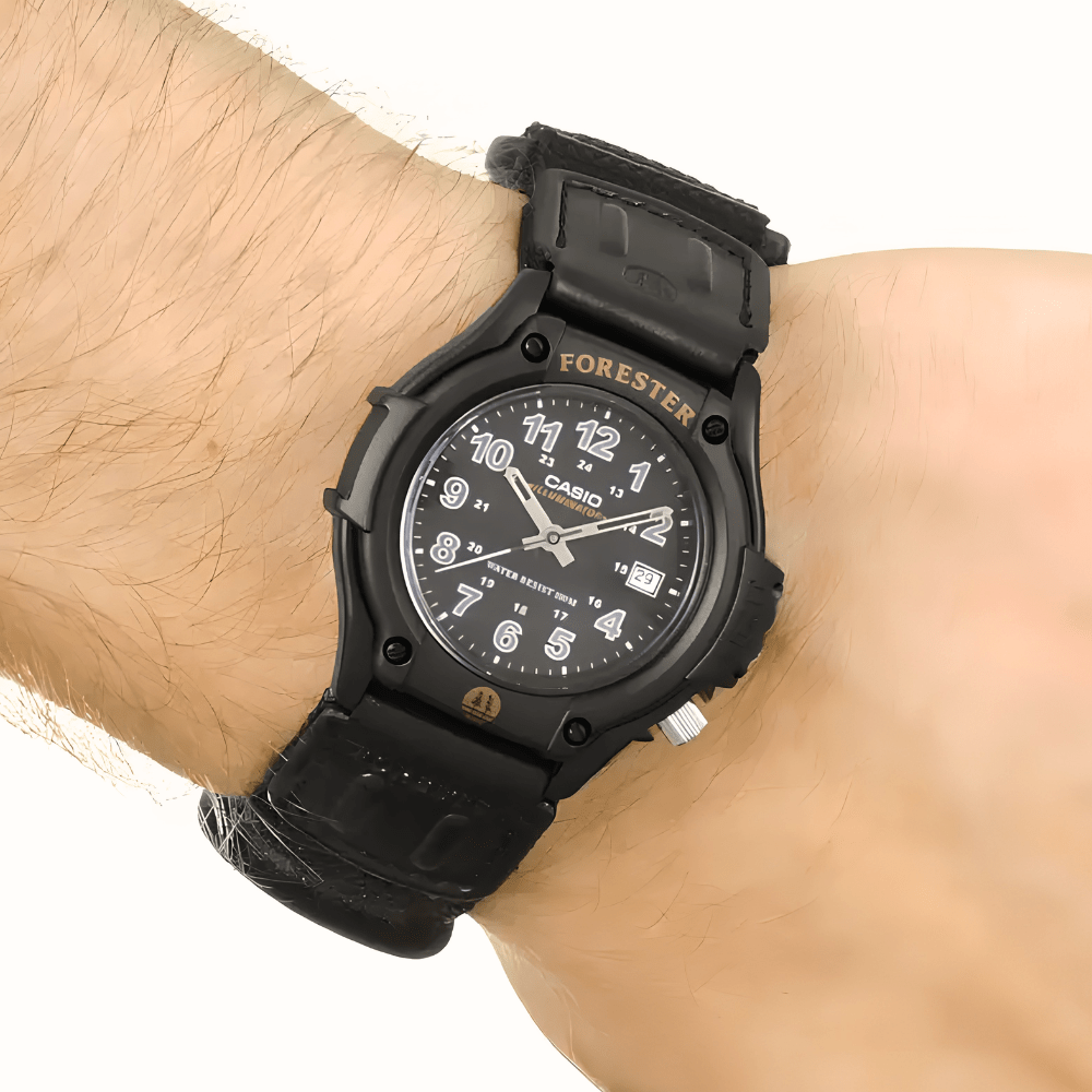 Reloj Casio FT-500WC-1BV Forester Velcro Análogo Negro Hombre2