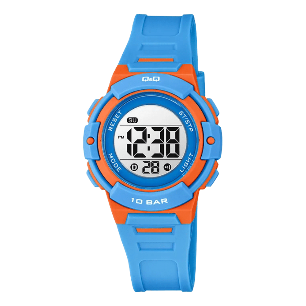 RELOJ Q&Q G32A-001VY CELESTE/NARANJA INFANTIL1