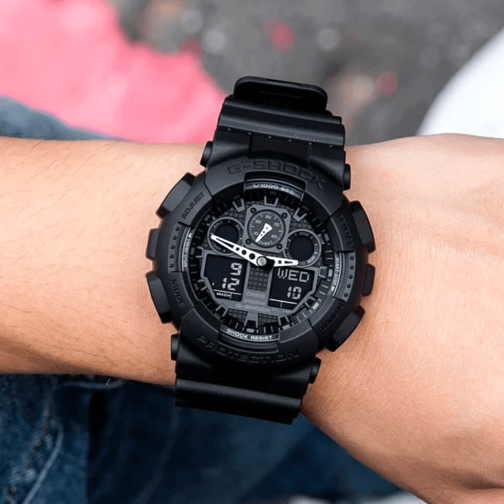 Reloj Casio G-Shock GA-100-1A1DR Análogo-Digital Negro Táctico Hombre2