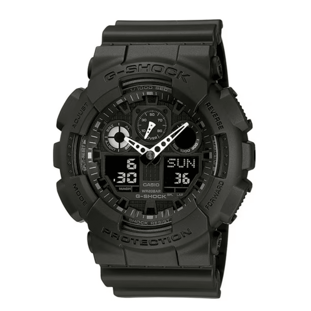 Reloj Casio G-Shock GA-100-1A1DR Análogo-Digital Negro Táctico Hombre1