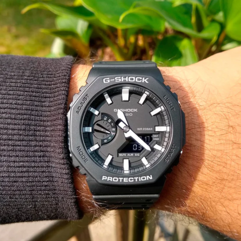 Reloj Casio G-shock GA-2100-1ADR Carbon Core Análogo Digital Negro Hombre2
