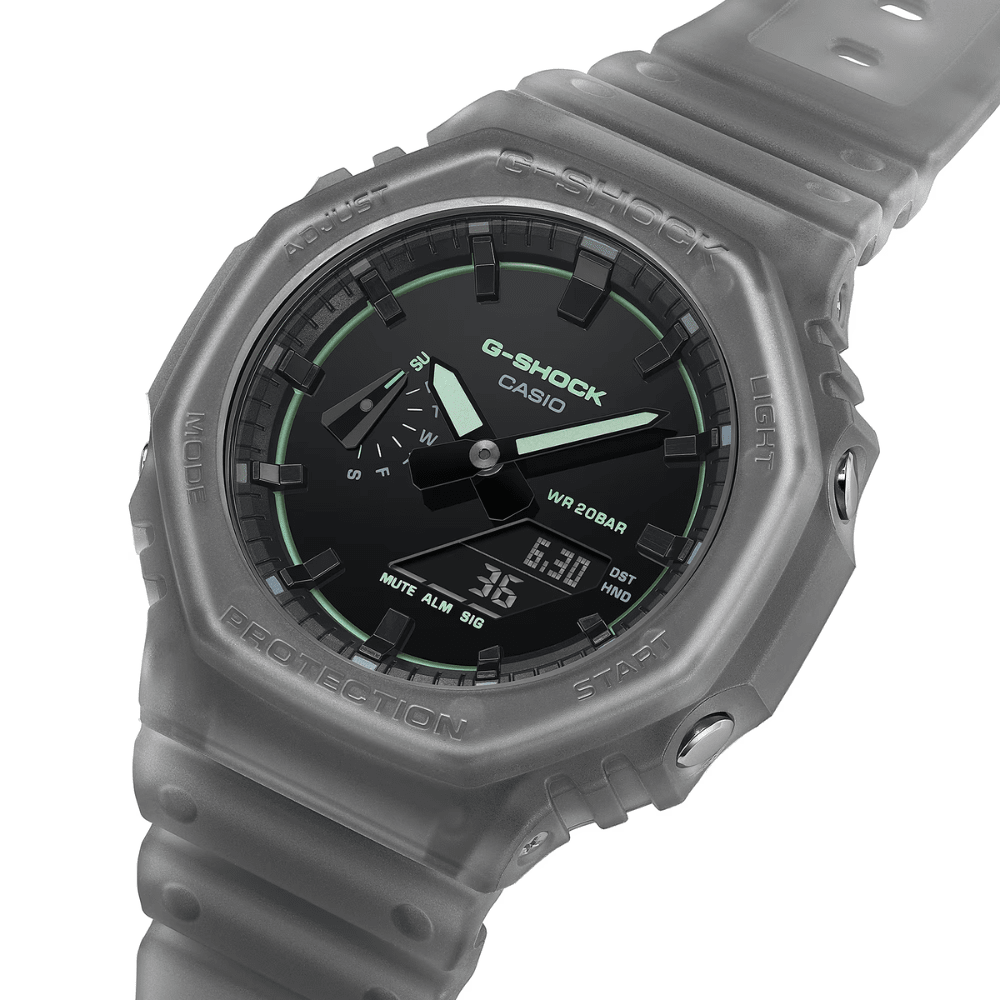 Reloj Casio G-Shock GA-2100K-1ADR Carbon Core Análogo-Digital Gris Traslucido Hombre6