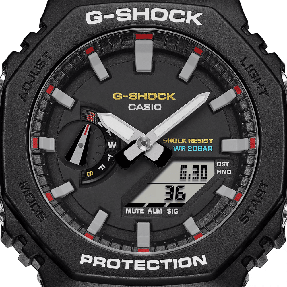 Reloj Casio G-Shock GA-2100RL-1ADR Carbon Core Análogo-Digital Negro Hombre5