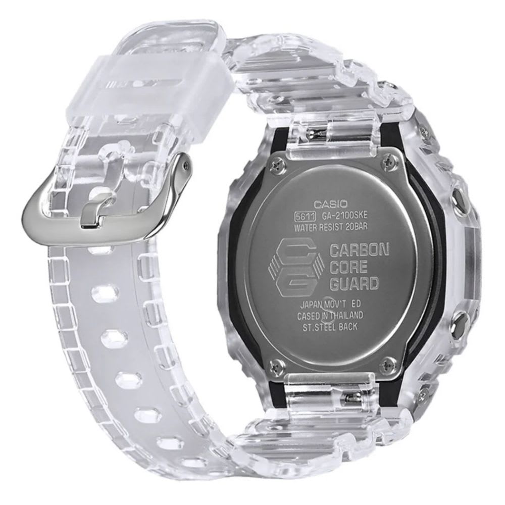 Reloj Casio G-Shock GA-2100SKE-7ADR Carbon Core Análogo-Digital Transparente Hombre6