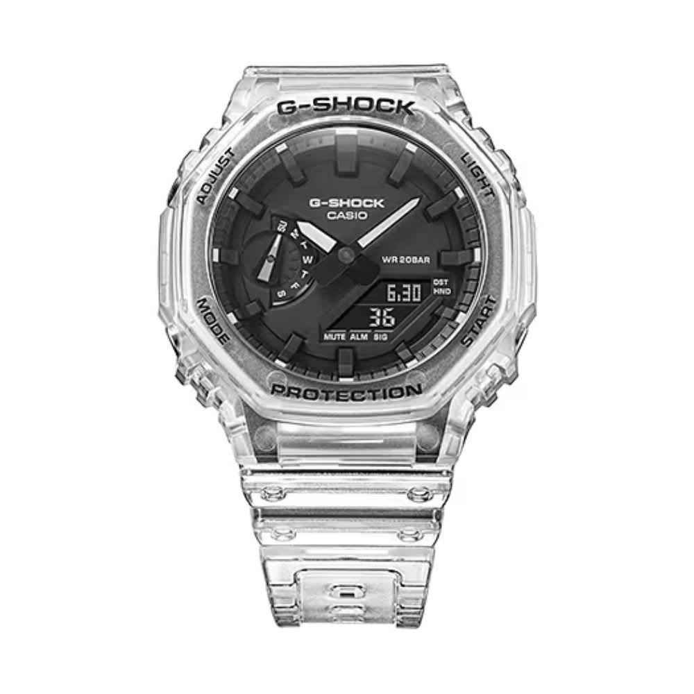 Reloj Casio G-Shock GA-2100SKE-7ADR Carbon Core Análogo-Digital Transparente Hombre3