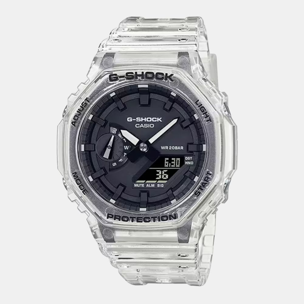 Reloj Casio G-Shock GA-2100SKE-7ADR Carbon Core Análogo-Digital Transparente Hombre1
