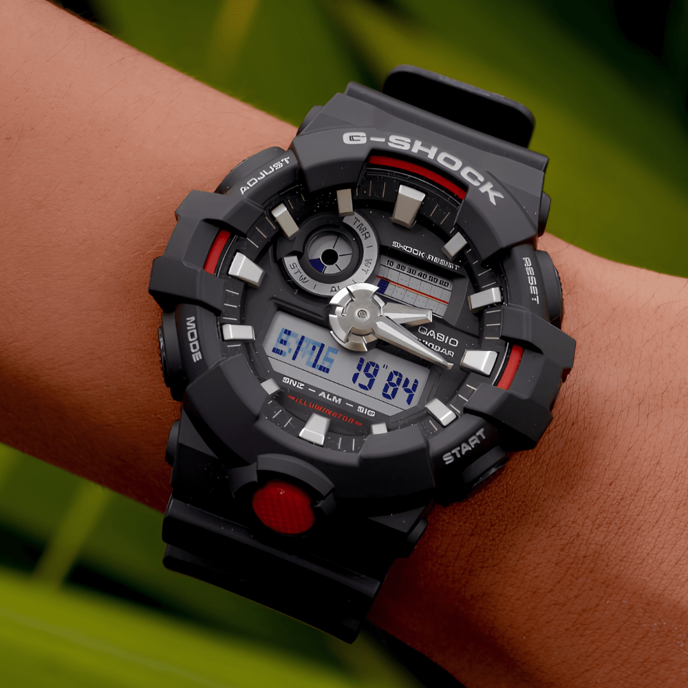 Reloj Casio G-Shock GA-700-1ADR Análogo-Digital Táctico Negro Hombre2