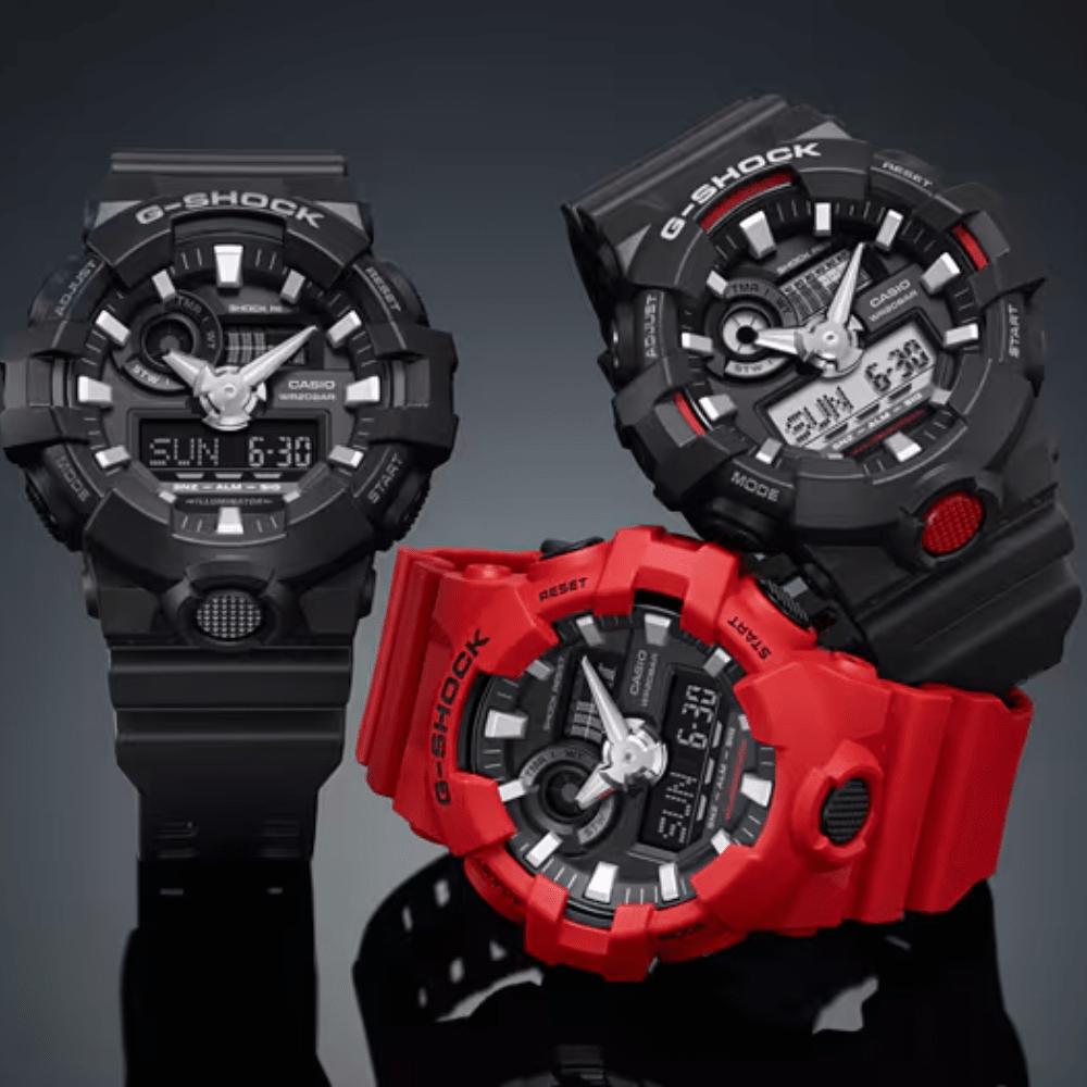 Reloj Casio G-Shock GA-700-1ADR Análogo-Digital Táctico Negro Hombre8
