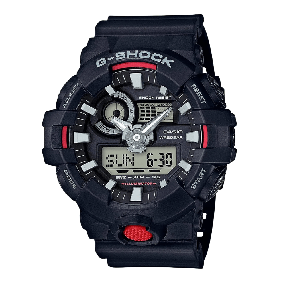 Reloj Casio G-Shock GA-700-1ADR Análogo-Digital Táctico Negro Hombre9